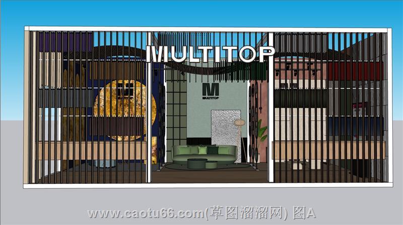 加蓬展厅展位SU模型
