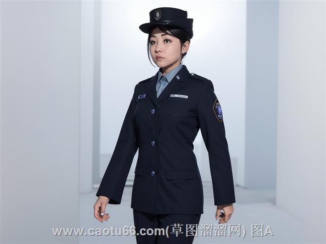 女警察人物SU模型