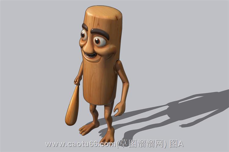卡通木棍人通通SU模型