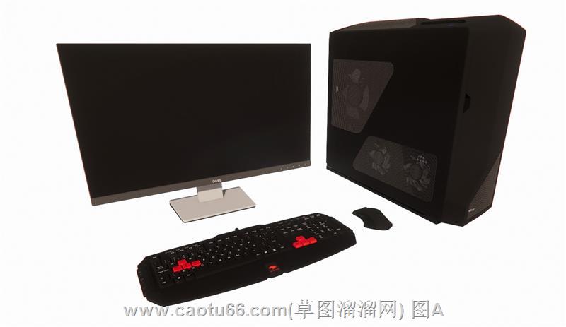 电脑显示器键盘SU模型