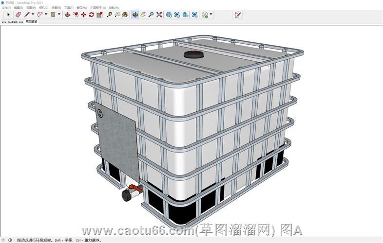 一吨水箱SU模型