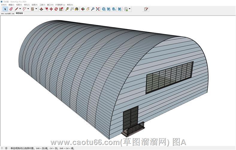 仓库厂房SU模型