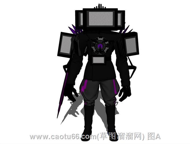 泰坦电视人SU模型