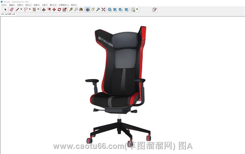 电脑椅电竞椅网吧椅SU模型