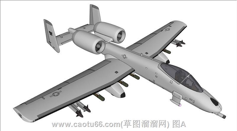 飞机战斗机A10攻击机SU模型
