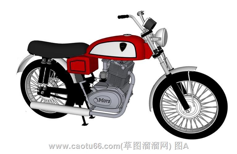 摩托车SU模型