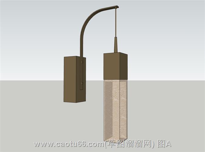 中式壁灯灯具SU模型