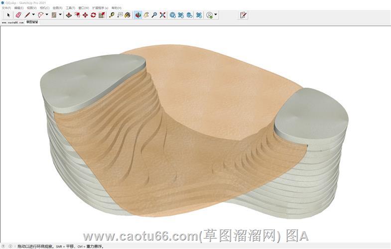 创意茶几SU模型