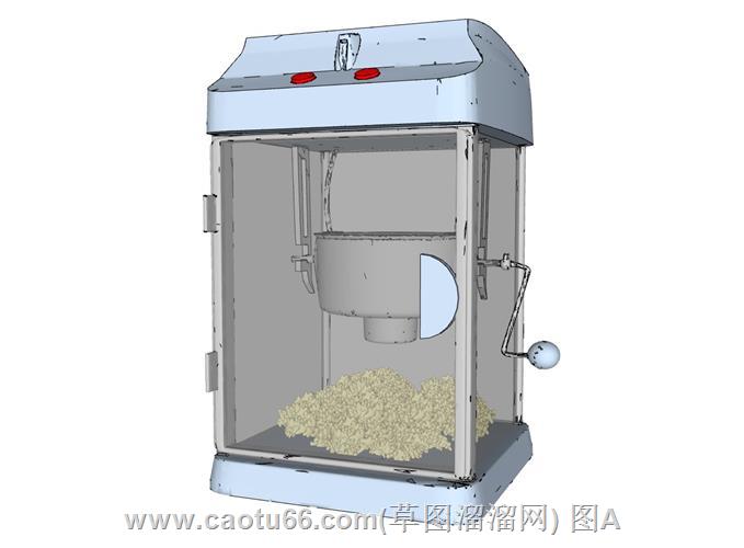 爆米花机SU模型