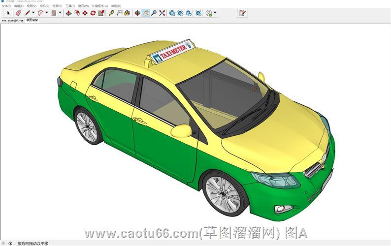 出租车taxiSU模型