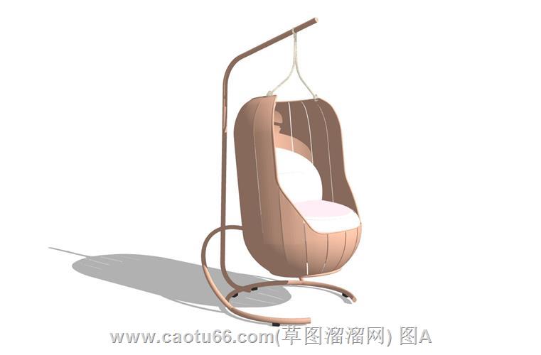 休闲吊椅SU模型