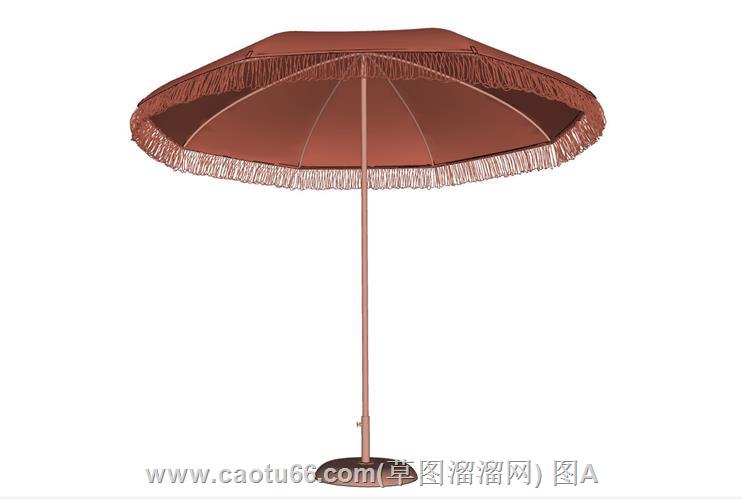 太阳伞遮阳伞SU模型