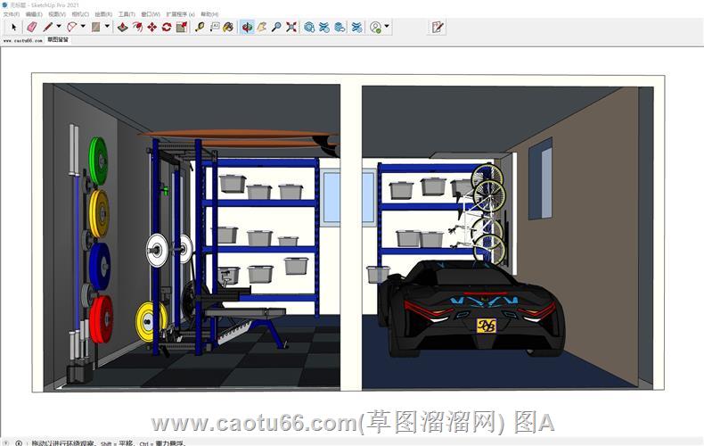 私人车库SU模型