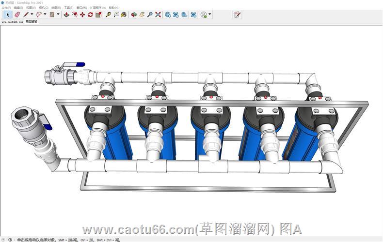 水管阀门开关SU模型