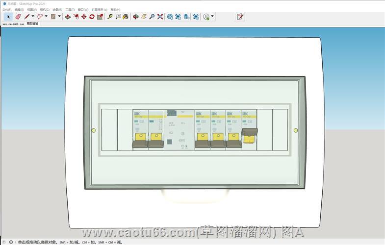 空开弱电箱SU模型