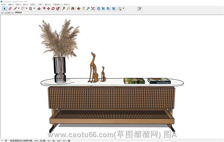 伯恩斯边柜SU模型