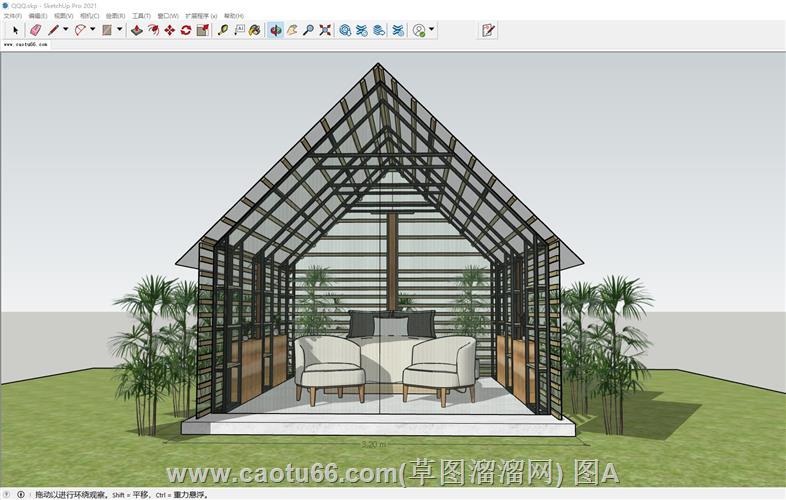 休闲阳光房SU模型