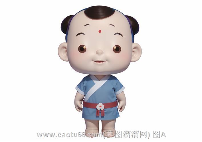 古代小男孩人物SU模型