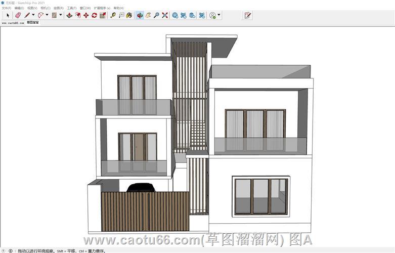 不丹别墅建筑SU模型