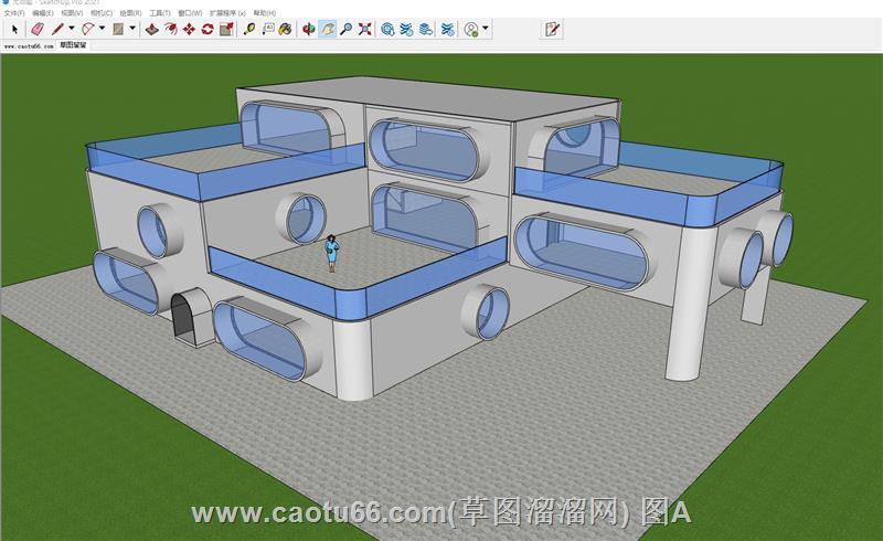 泡沫房建筑SU模型