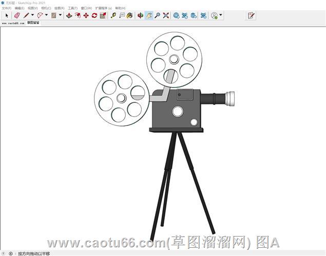 老式放映机SU模型