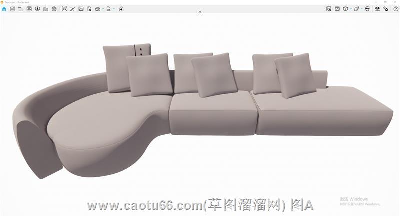 立陶宛沙发SU模型
