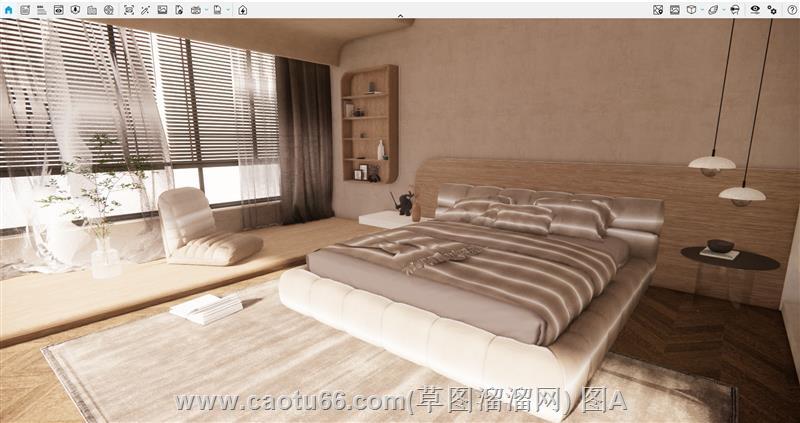 侘寂卧室SU模型