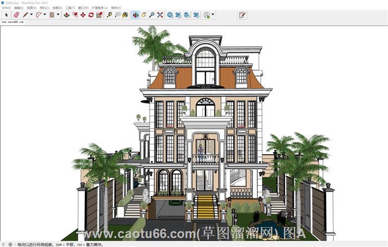 巴哈马别墅住宅SU模型
