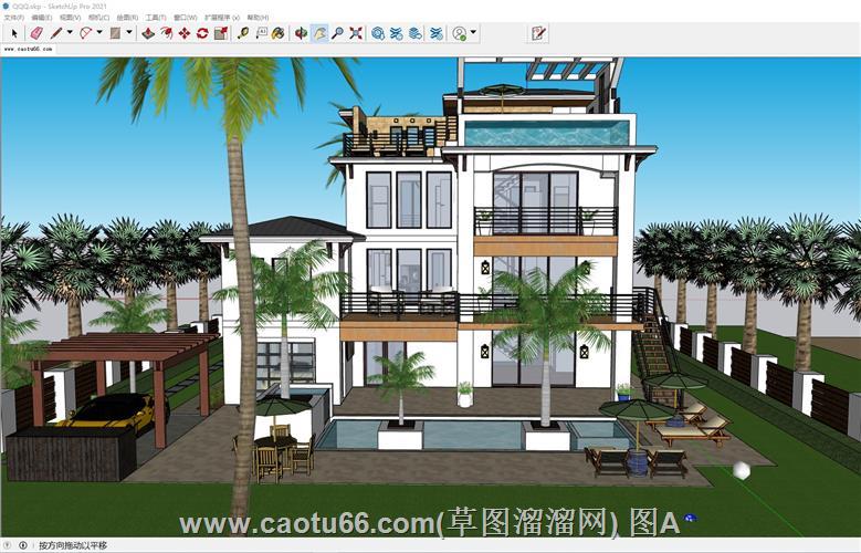 塞拉利昂别墅住宅SU模型