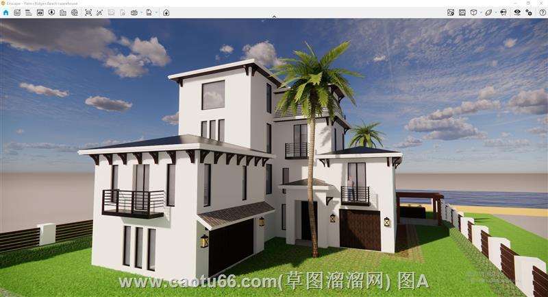 瑙鲁别墅住宅SU模型