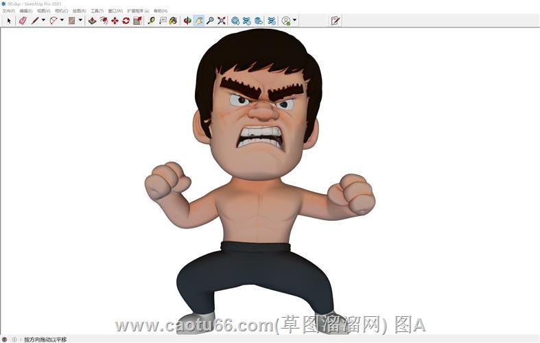 李大龙卡通人物SU模型