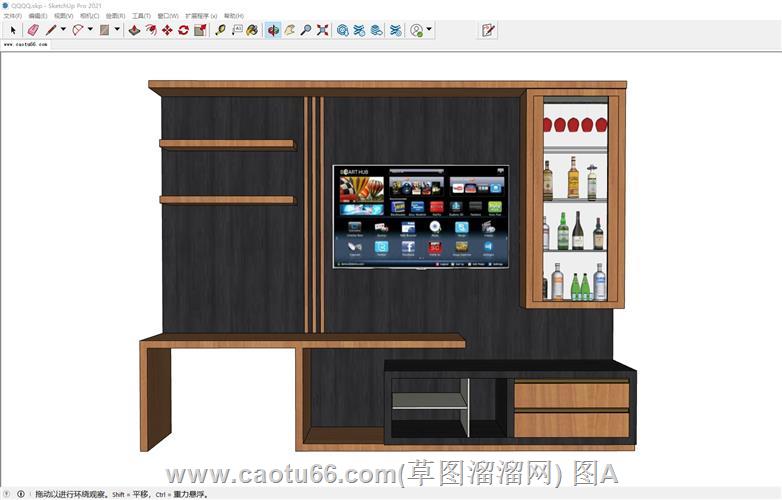 电视柜SU模型