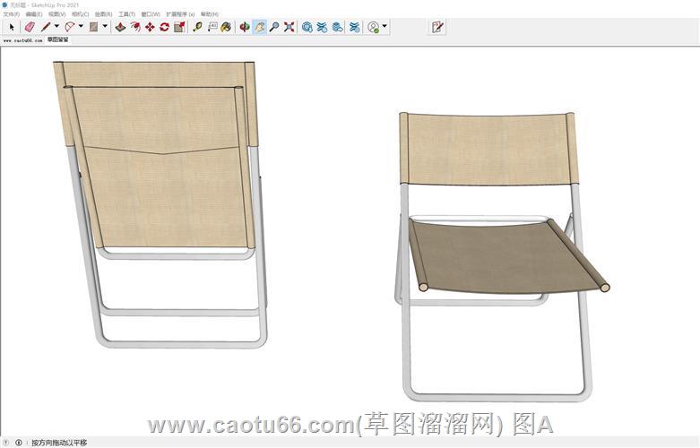 折叠椅子SU模型