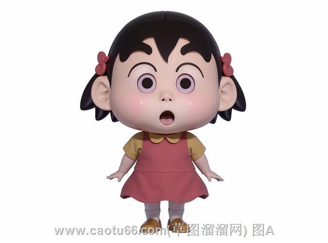 蜡笔小妹卡通人物SU模型