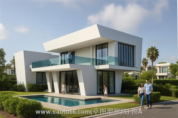 文莱别墅建筑SU模型
