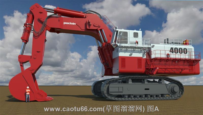 大型挖掘机SU模型