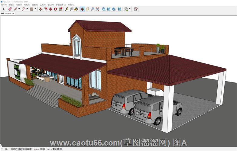 尼泊尔住宅SU模型