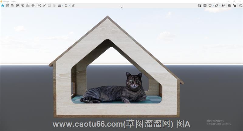 猫屋猫舍宠物SU模型