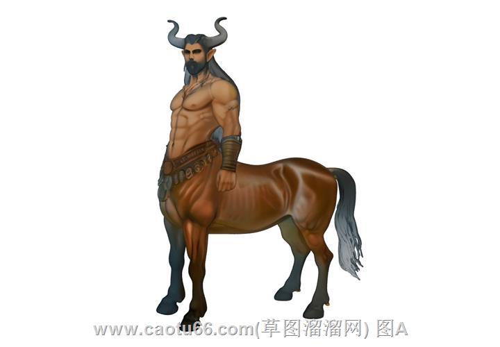 卡通牛人SU模型