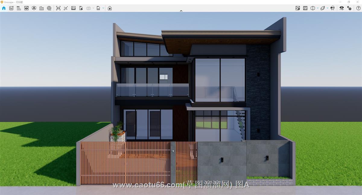 住宅立面建筑SU模型