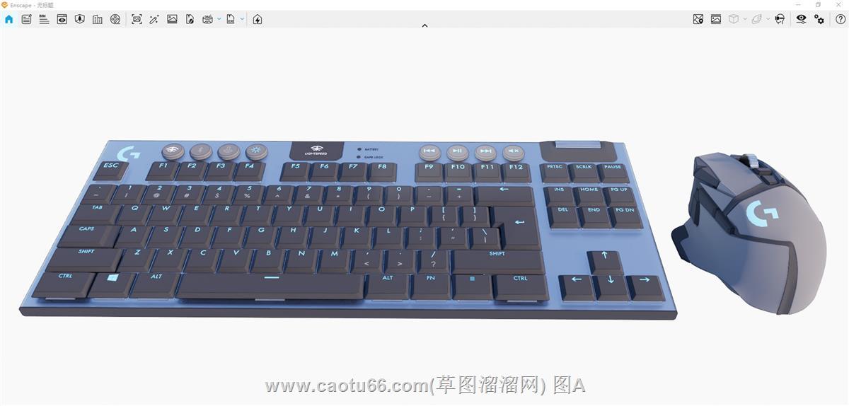 键盘鼠标SU模型