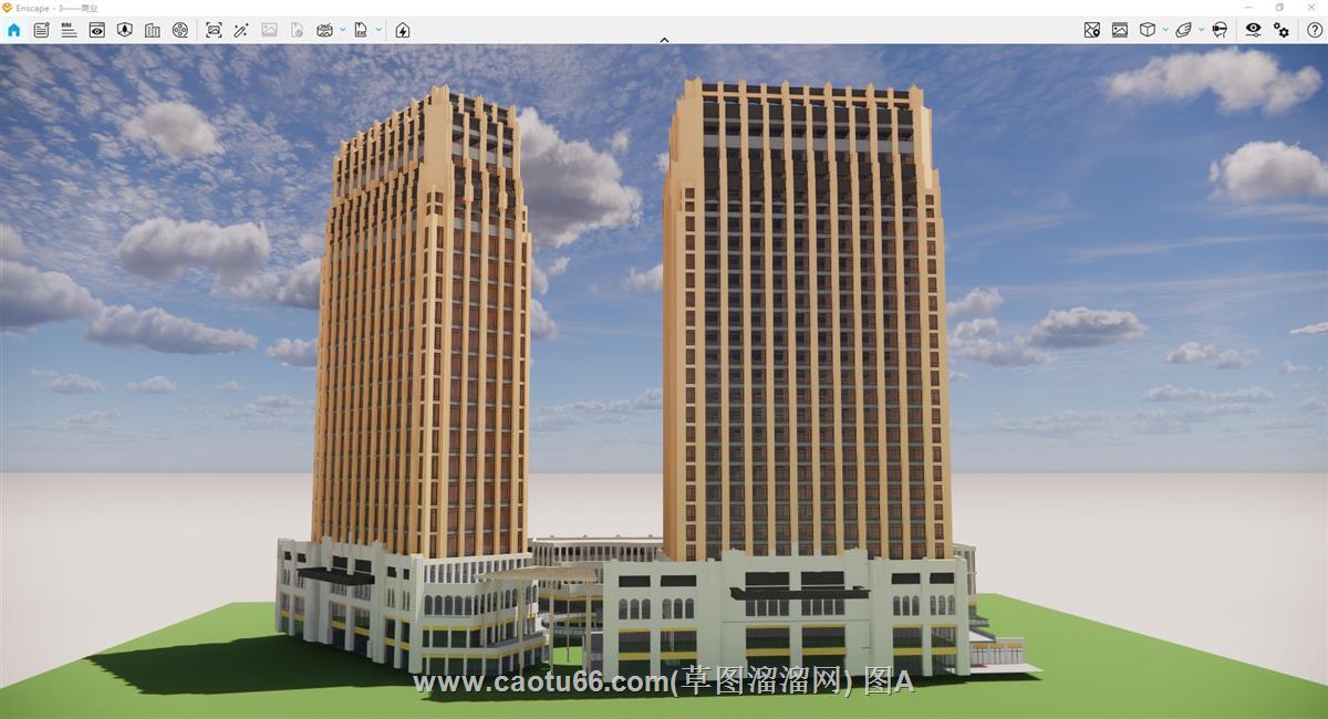 新古典商业综合体SU模型