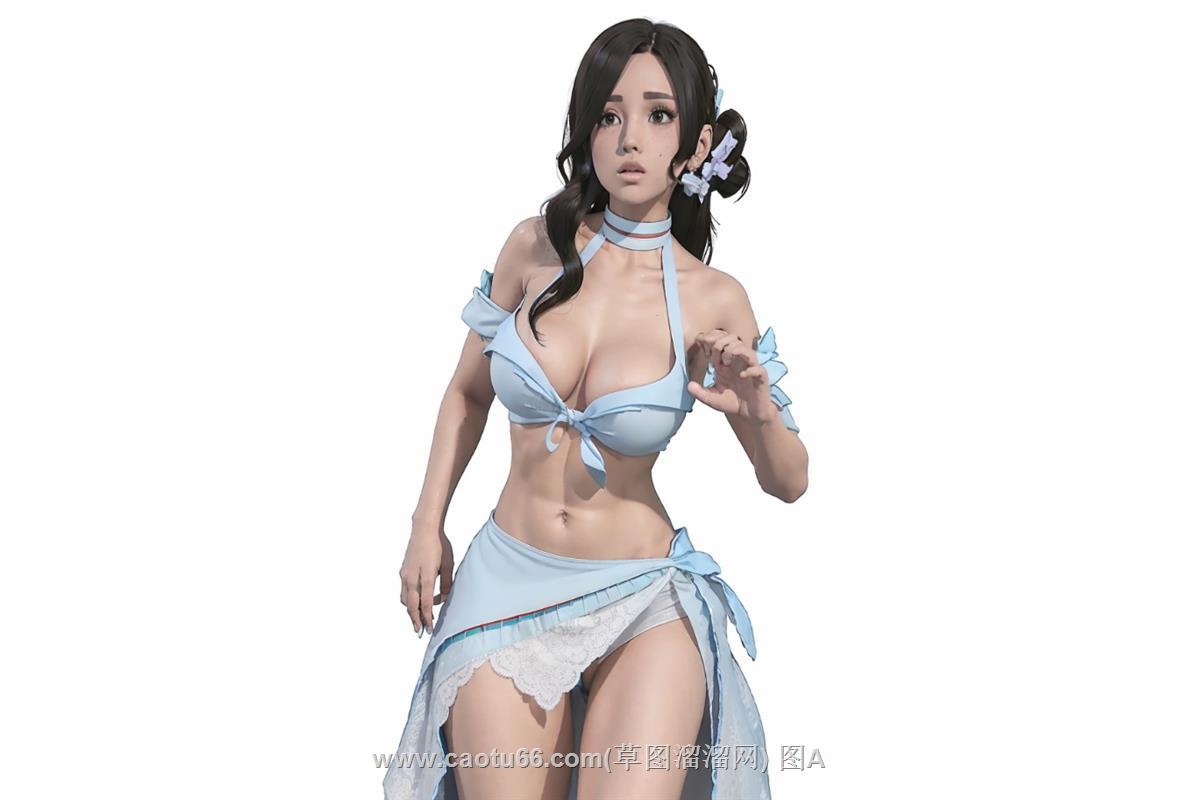 美女人物SU模型