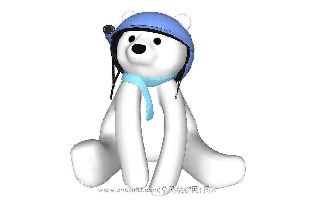 玩具熊北极熊SU模型