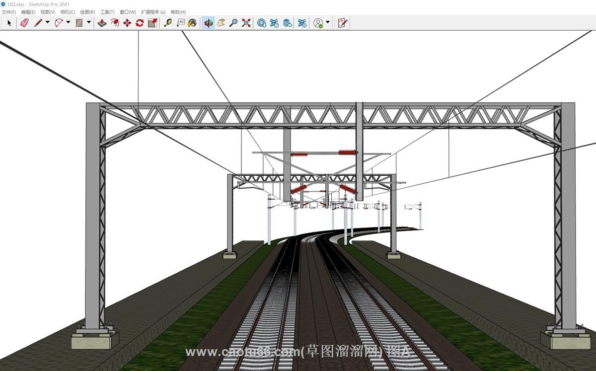 铁道铁路SU模型