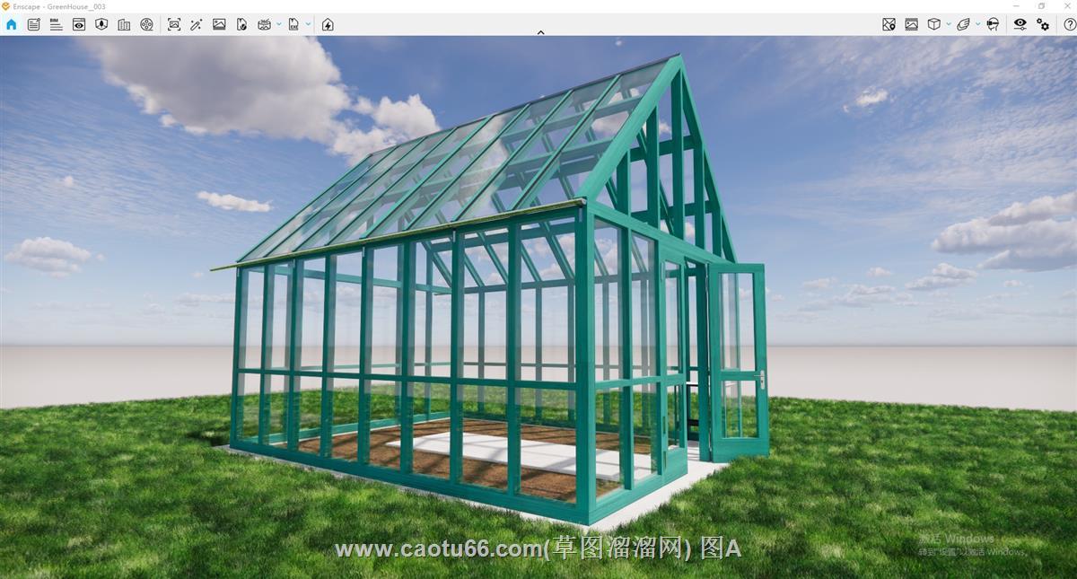 玻璃房阳光房SU模型