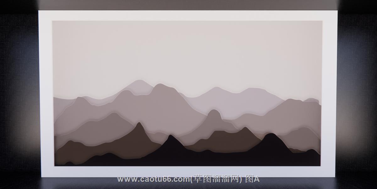 新中式背景墙形象墙SU模型