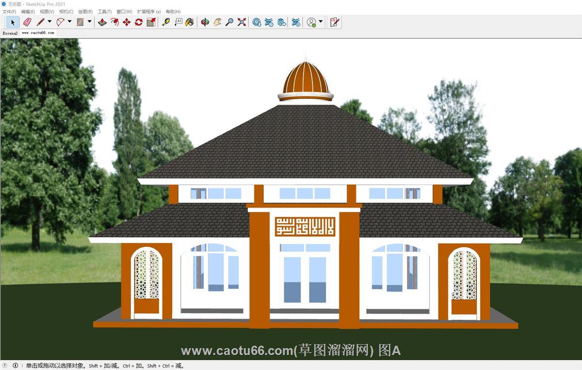 宗教建筑清真寺SU模型