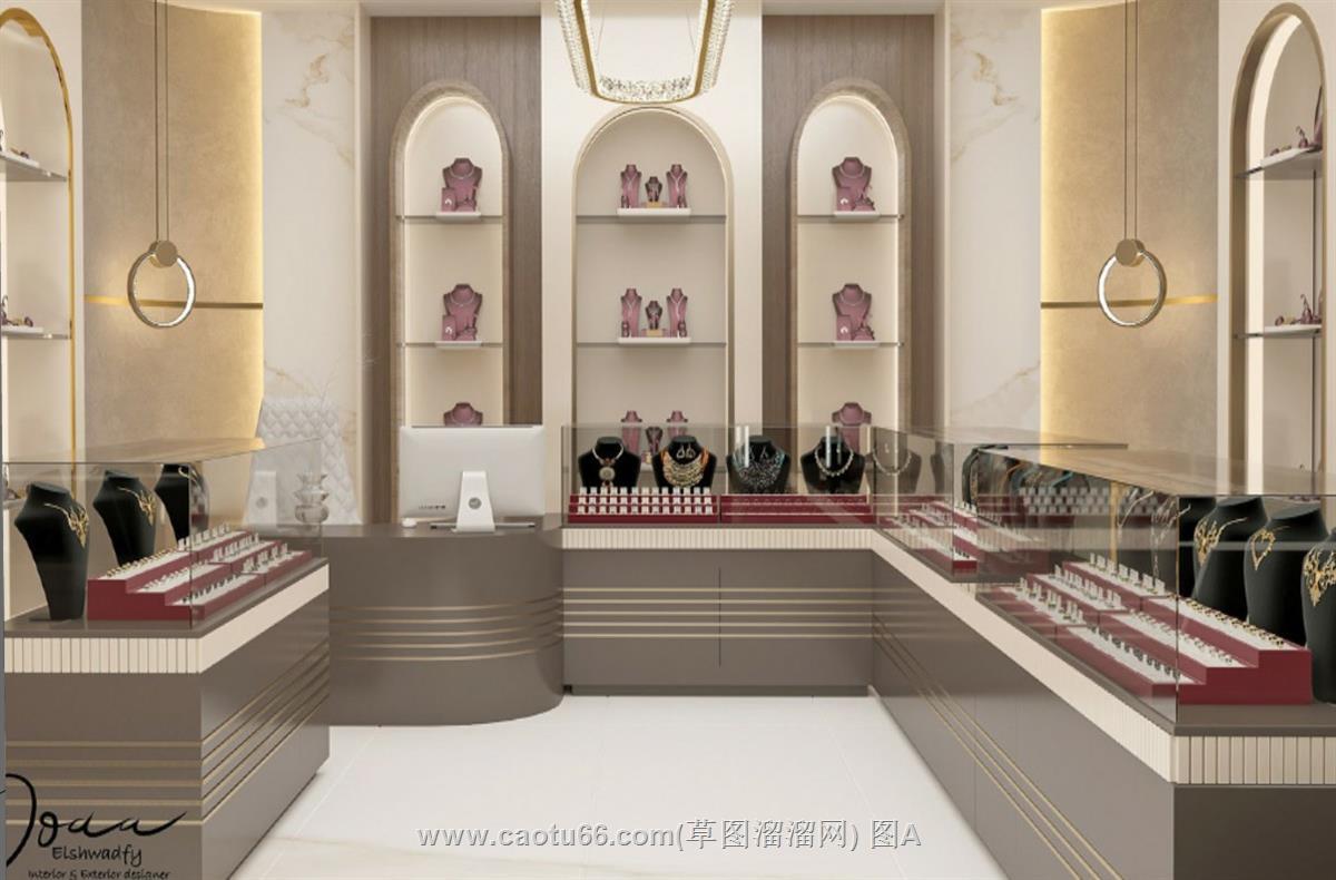 小型珠宝店SU模型
