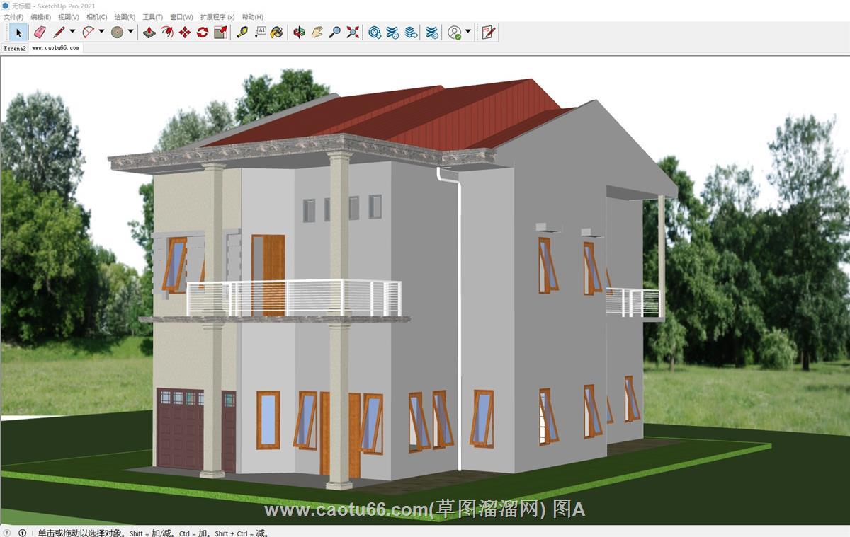 外国住宅建筑楼房SU模型